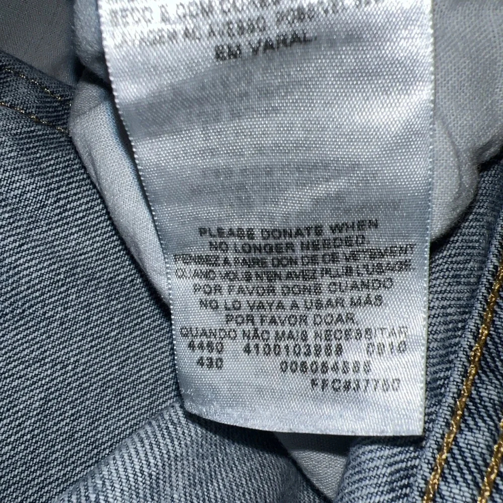 VTG Levi's 505 Batwing Jeans Men 34x34(30x31.5) Blue Denim Distress Straight Y2K